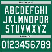 Custom Kelly Green White Authentic Throwback Baseball Jersey