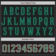 Custom Black Kelly Green-Red Authentic Mexican Flag Fashion Baseball Jersey