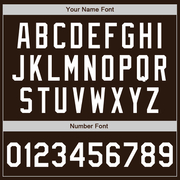 Custom Brown White Authentic Baseball Jersey