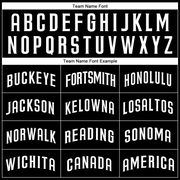 Custom Black White Authentic Baseball Jersey