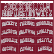 Custom Crimson Gray-White Authentic Drift Fashion Baseball Jersey