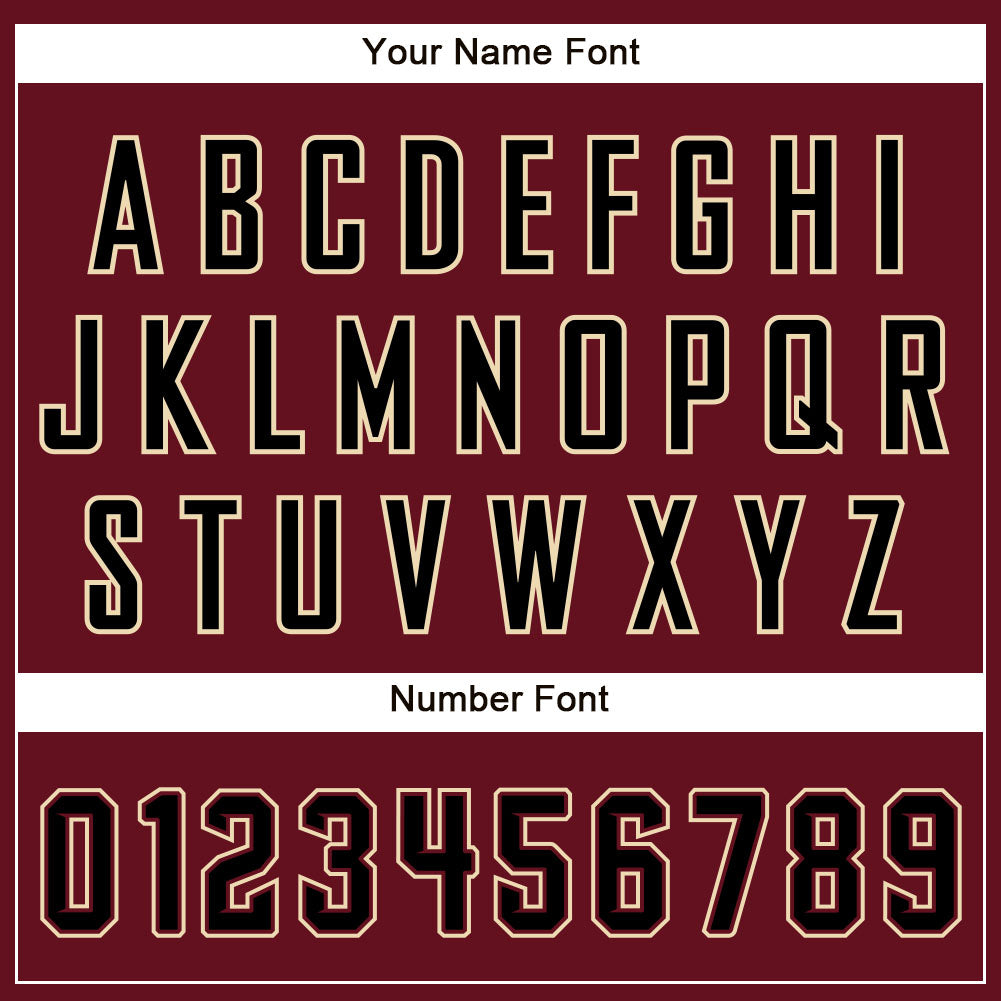 Custom Crimson Black-City Cream Authentic Baseball Jersey