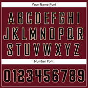 Custom Crimson Black-City Cream Authentic Baseball Jersey