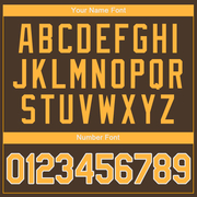 Custom Brown Gold-White Authentic Baseball Jersey