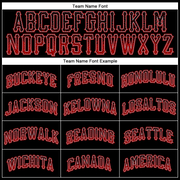 Custom Black Red-Gray Authentic Drift Fashion Baseball Jersey