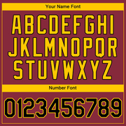 Custom Crimson Black-Gold Authentic Baseball Jersey