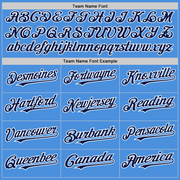 Custom Electric Blue Navy-White Line Authentic Baseball Jersey