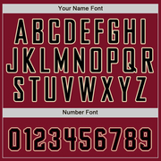 Custom Crimson Black-City Cream Baseball Jersey