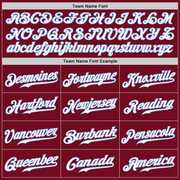 Custom Crimson White-Light Blue Authentic Baseball Jersey