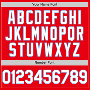 Custom Fire Red White-Light Blue Authentic Baseball Jersey