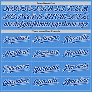 Custom Electric Blue Royal-White Line Authentic Baseball Jersey