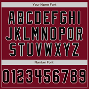 Custom Crimson Black-White Authentic Baseball Jersey