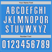 Custom Electric Blue White-Royal Authentic Baseball Jersey