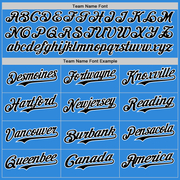 Custom Electric Blue Black-White 3D Revzzz Cut The Bullshit Authentic Baseball Jersey