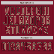 Custom Crimson Cream-Black Authentic Baseball Jersey