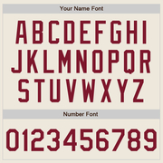 Custom Cream Crimson Authentic Baseball Jersey