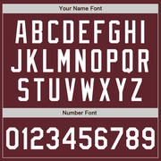 Custom Burgundy White Authentic Baseball Jersey
