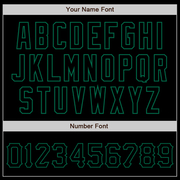 Custom Black Black-Kelly Green Authentic Baseball Jersey