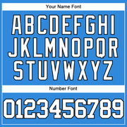 Custom Electric Blue White-Black Authentic Baseball Jersey