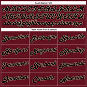 Custom Crimson Black-City Cream Authentic Baseball Jersey