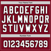 Custom Crimson White-Black Authentic Baseball Jersey