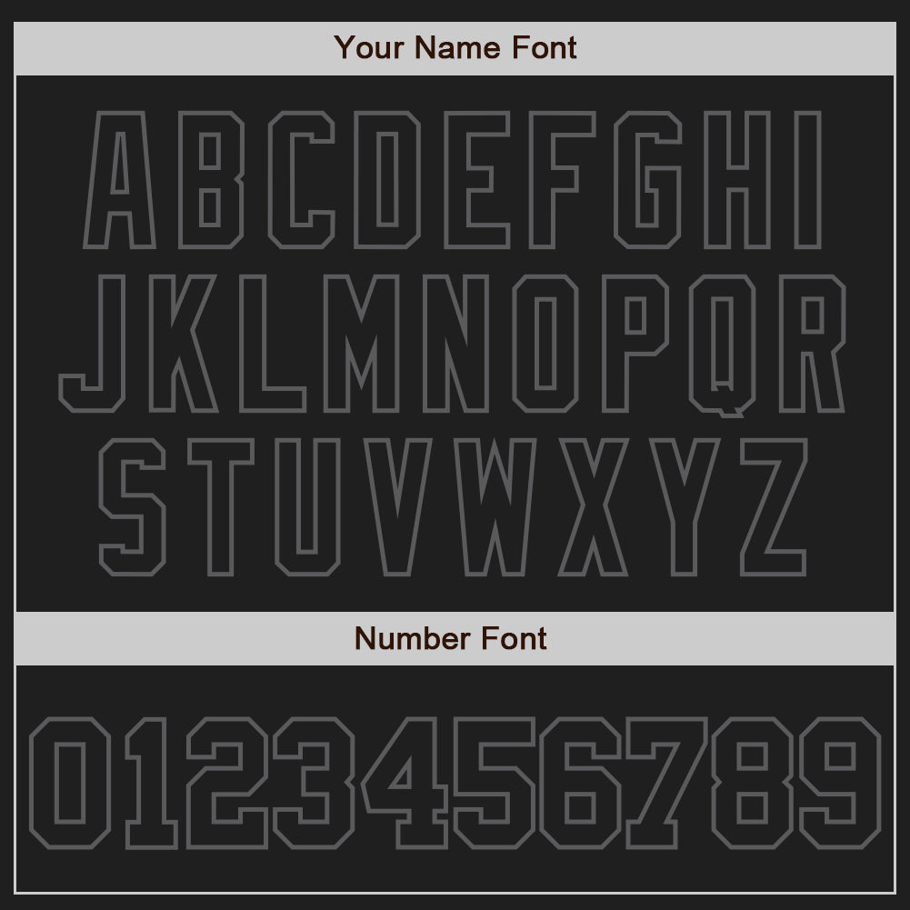 Custom Black Black-Steel Gray Authentic Baseball Jersey