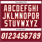 Custom Crimson White-Orange Authentic Baseball Jersey