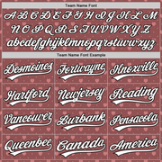 Custom Brown White-Black 3D Love Heart Valentine's Day Authentic Baseball Jersey