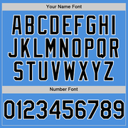 Custom Electric Blue Black-White Line Authentic Baseball Jersey