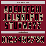 Custom Crimson Black-City Cream Authentic Baseball Jersey