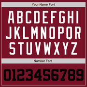 Custom Crimson White-Black Authentic Baseball Jersey