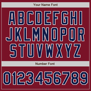 Custom Crimson Navy-White Authentic Baseball Jersey