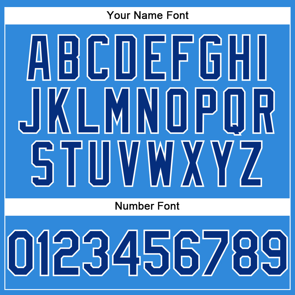 Custom Electric Blue Royal-White Authentic Baseball Jersey