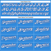 Custom Electric Blue White-Royal Authentic Baseball Jersey