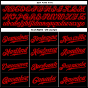 Custom Black Red Authentic Baseball Jersey