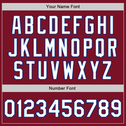 Custom Crimson White-Royal Authentic Baseball Jersey