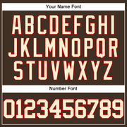 Custom Brown Cream-Red Authentic Baseball Jersey