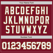 Custom Crimson White-Old Gold Authentic Baseball Jersey