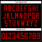 Custom Black Red Authentic Baseball Jersey