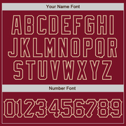 Custom Crimson City Cream 3D Pattern Design Abstract Splatter Grunge Art Authentic Baseball Jersey