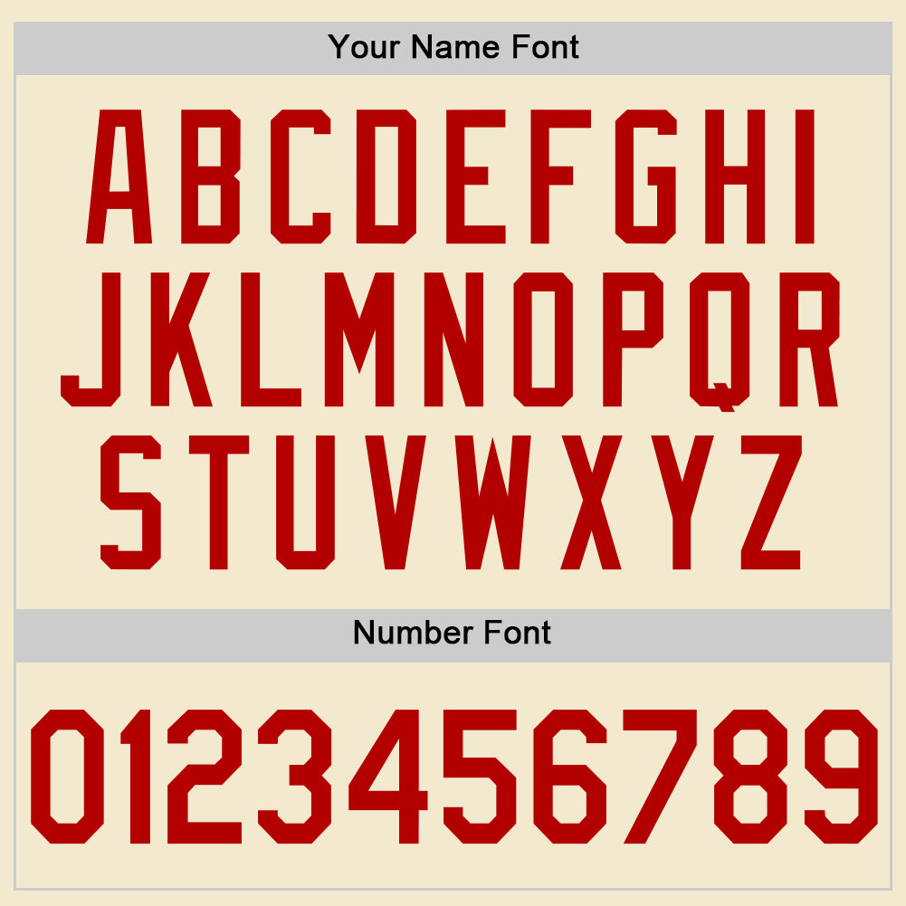 Custom Cream Red-White Authentic Throwback Baseball Jersey