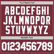 Custom Burgundy White-Gray Authentic Baseball Jersey