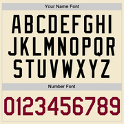 Custom Cream Maroon-Black Authentic Throwback Baseball Jersey