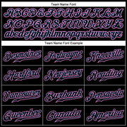 Custom Black Black-Pink Authentic Baseball Jersey