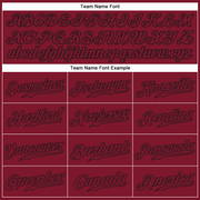 Custom Crimson Crimson-Black Authentic Baseball Jersey