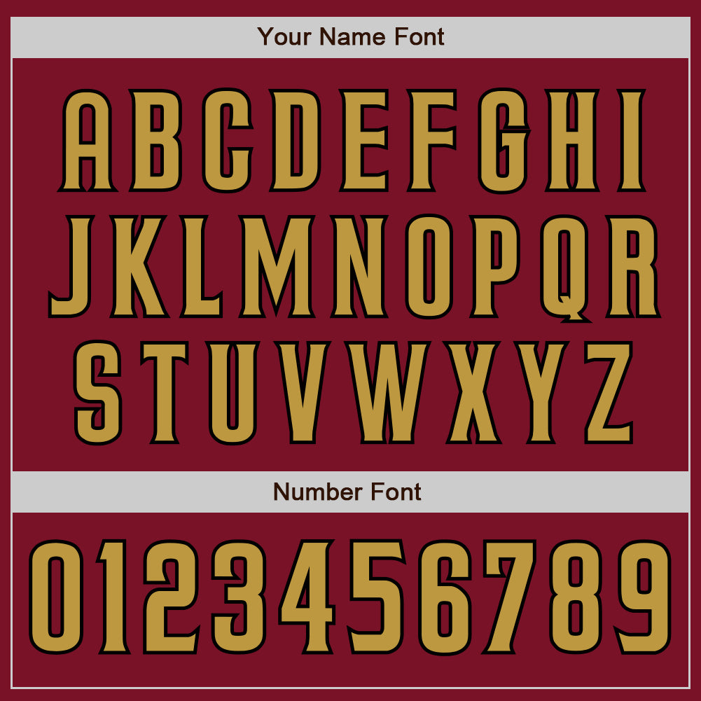 Custom Crimson Old Gold-Black Authentic Baseball Jersey