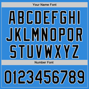 Custom Electric Blue Black-White 3D Revzzz Cut The Bullshit Authentic Baseball Jersey