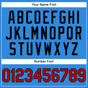 Custom Electric Blue Red-Black Authentic Baseball Jersey