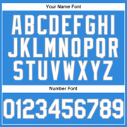 Custom Electric Blue White-Gray Authentic Baseball Jersey