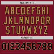 Custom Crimson Black-Old Gold Authentic Baseball Jersey